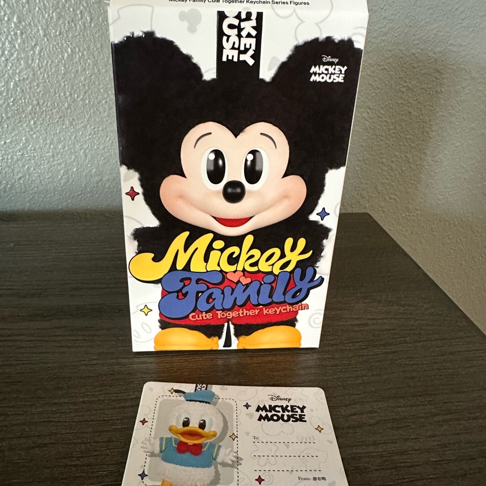 Mickey Mouse Family Keychain - Black and White